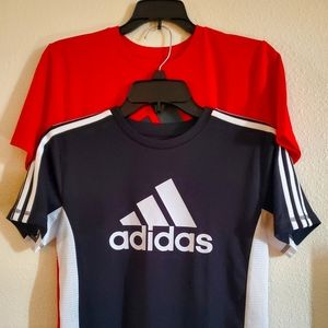 Adidas Youth Tees, 2PK, S (S), Black & White, Black & Red,No Tags but Never worn